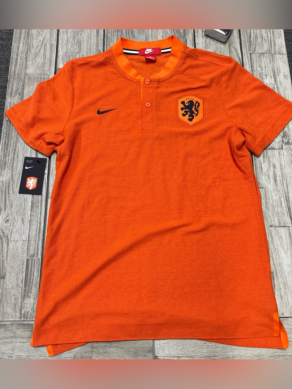 NWT Nike Netherlands (KNVB) Authentic Modern Grand Slam Polo Shirt Preppy Large